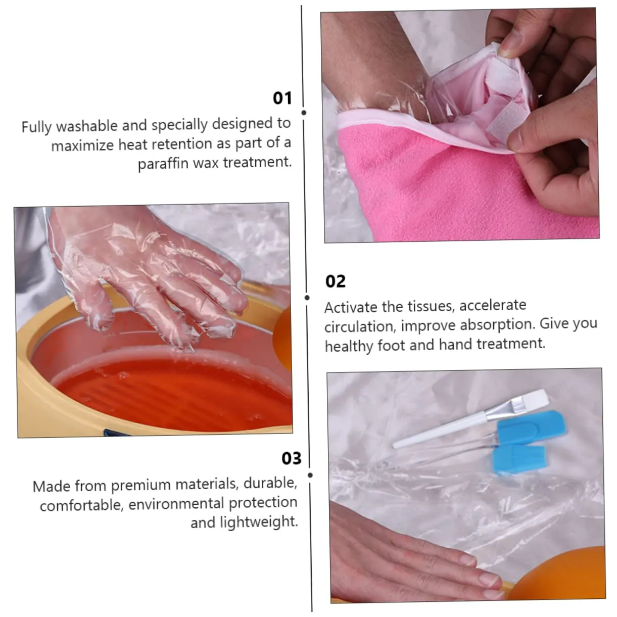 1 Set Hand and Foot Care Set Foldable Nail Technician Table Body Scrub Gloves Silicone Gloves Foot Spa Kit Foot Moisturizing Socks Bath Stuff Pink Pp Product Dryness Bath Spa Work, 17.5x6cm
