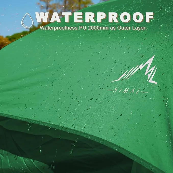 10 Person Family Tents for Camping Waterproof, Music Festival, Parties,2 Room Big Tent with 4 Large Mesh Windows, Double Layer, Easy Setup, Weather Resistant,18ft X 9ft X6.8ft