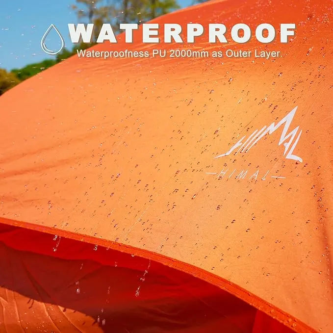 10 Person Family Tents for Camping Waterproof, Music Festival, Parties,2 Room Big Tent with 4 Large Mesh Windows, Double Layer, Easy Setup, Weather Resistant,18ft X 9ft X6.8ft