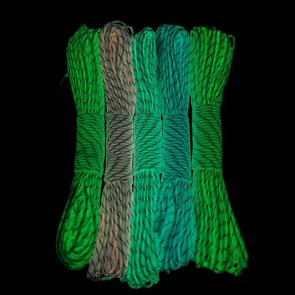 100Feet 4.5mm Paracord Rope,9 Strand Reflective Parachute Cord,High Visible Utility Nylon Cord for Outdoor Survival Camping Hiking Tent Biking Boating Hunting and Crafting