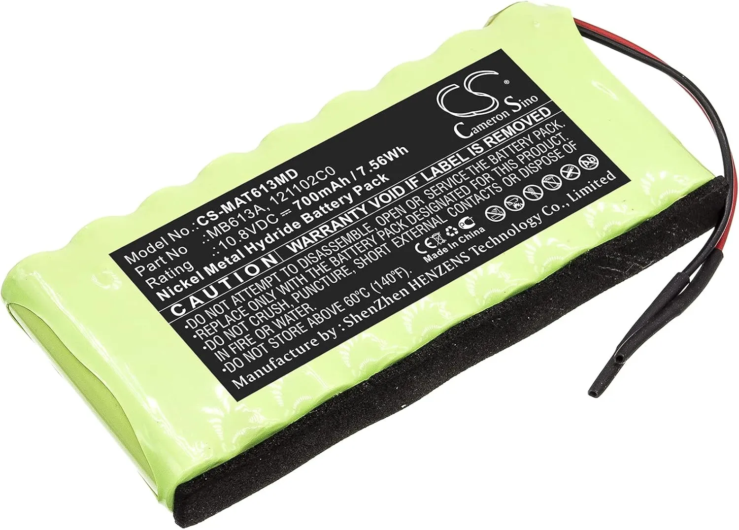 10.8V Battery Replacement for MAQUET 121102C0, MB613A 121102C0, Operating Table Remote, Theatre Table Remote