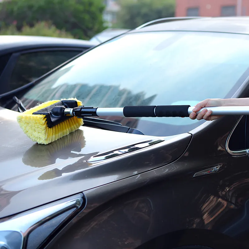 10"/12" Flow-Thru Brush w. Telescopic Pole & On/Off Selector (3.4'-6 ft. Extension)
