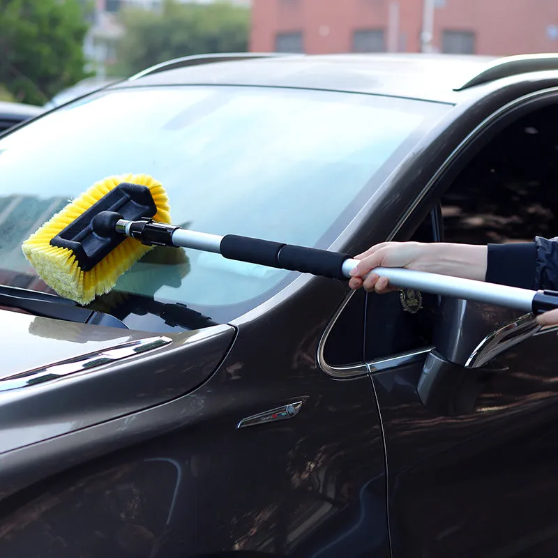 10"/12" Flow-Thru Brush w. Telescopic Pole & On/Off Selector (3.4'-6 ft. Extension)