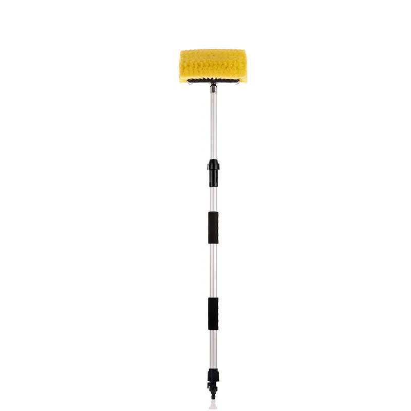 10"/12" Flow-Thru Brush w. Telescopic Pole & On/Off Selector (3.4'-6 ft. Extension)