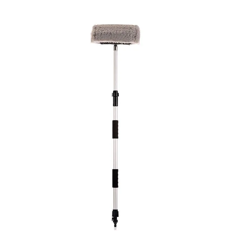 10"/12" Flow-Thru Brush w. Telescopic Pole & On/Off Selector (3.4'-6 ft. Extension)