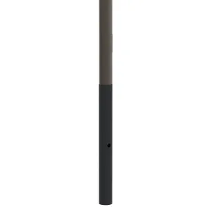 16' Above Grade x 5.0" Base OD x 3.0" Top OD x 0.156" Thick, Round Tapered Aluminum, Direct Burial Light Pole
