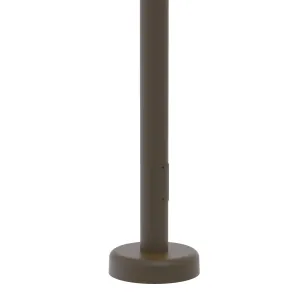 16' Tall x 5.0" Base OD x 3.0" Top OD x 0.156" Thick, Round Tapered Aluminum, Hinged Anchor Base Light Pole