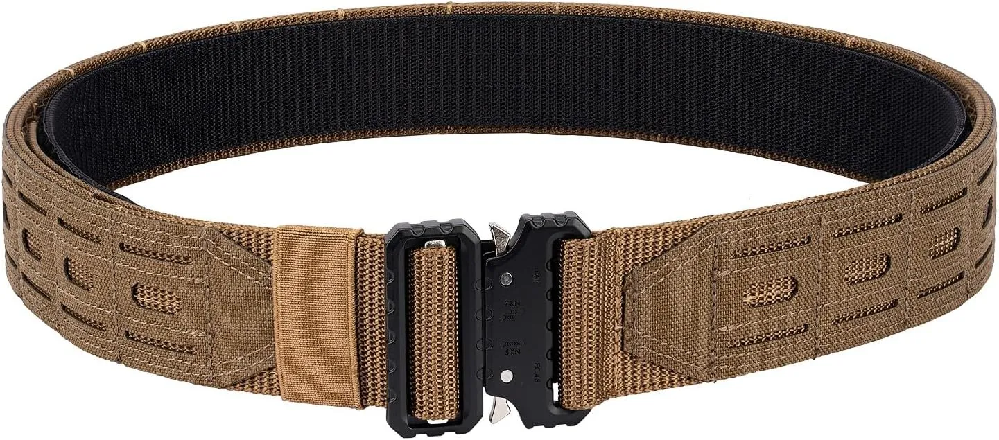 1.75" Tactical MOLLE Battle Belt with Quick Release Buckle 1.5" Inner Belt