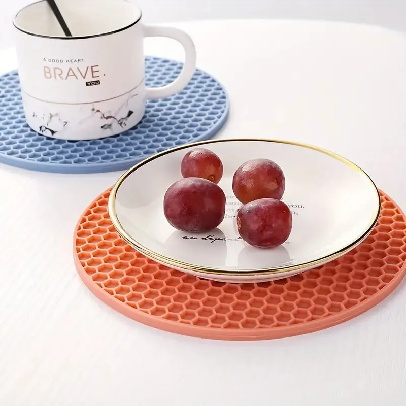 1pc Thermal Insulation Mat, Easy To Clean, Anti-scalding Cup Mat
