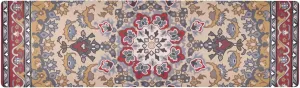 2 in 1 Table Runner Trivet for Hot Pots and Pans Heat Resistant Non Slip Waterproof 39 x 12 Inch Decorative Table Protector for Kitchen Countertop Boho Retro