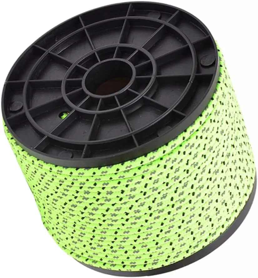 4mm Reflective Rope for Camping 50m Long Windproof Tent Night-Glow Easy to Carry Sturdy