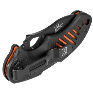 5.11 Tactical DTP AUS8 Skeleton Steel Knife, Scope Orange