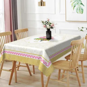 60x108inches Elegant Rectangle Tablecloth Colorful Butterfly Golden Floral Printed Pattern Table Cloth Waterproof and Stain Resistant Table Cover for Dinning Room Kitchen Party Home Decor