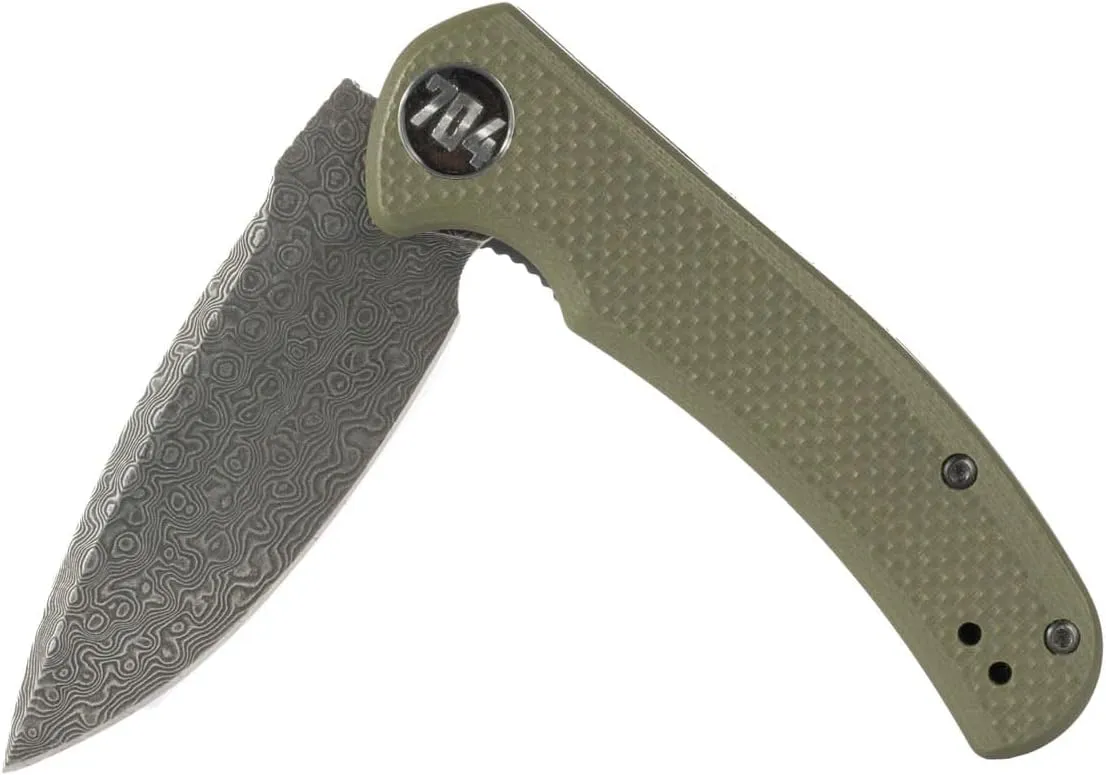 704 Gear Urban Ranger Lite | Green with Damascus Steel