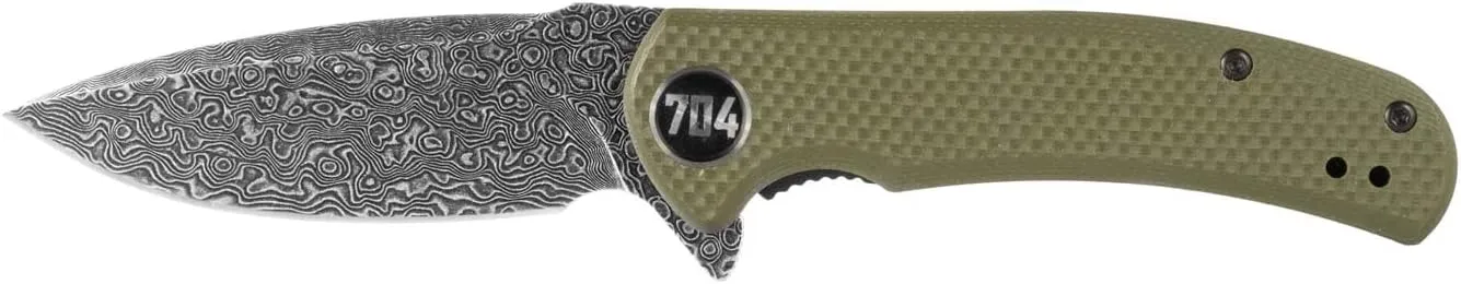 704 Gear Urban Ranger Lite | Green with Damascus Steel