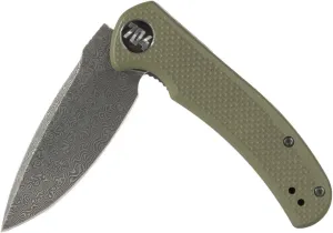 704 Gear Urban Ranger Lite | Green with Damascus Steel