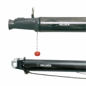 ø90 mm carbon spinnaker pole kit, Max overall length 4995 mm, end fittings for dip pole gybing