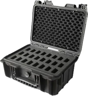 AC03 Knife Case for 24 Folding Knives-IPX7 Waterproof Heavy Duty Pocket Knife Storage Hard Case Box Storage Organizer, Folding Knife Collection Protective Box(Black)