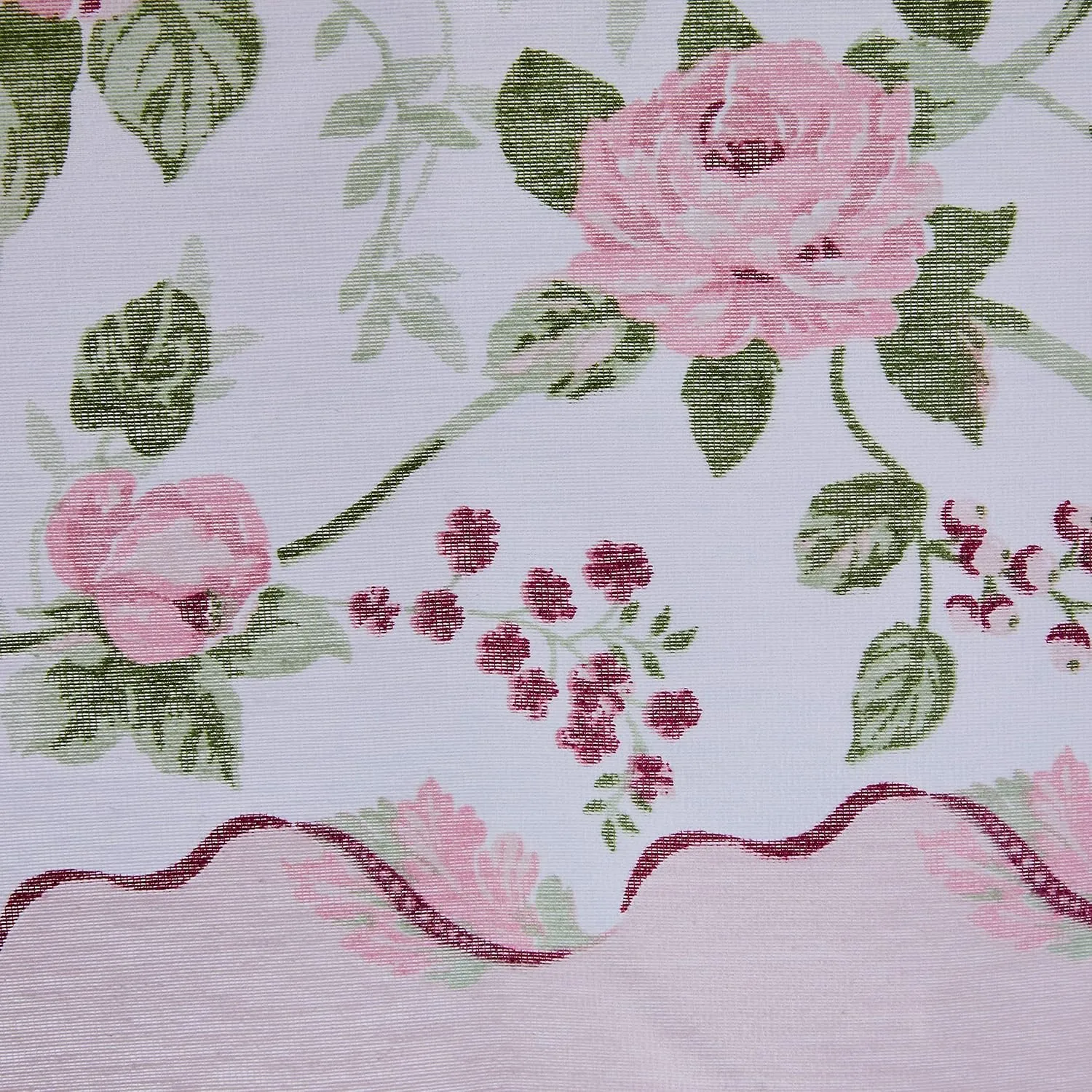 AdonisUSA Rose Decorative Printed Round or Rectangle Tablecloth - Fabric Table Cover for Dining Room, Kitchen Table and Party