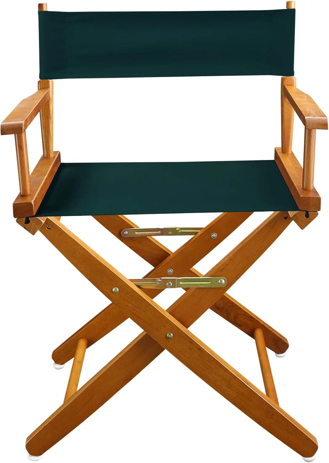 American Trails Extra-Wide Premium 18" Director's Chair Mission Oak Frame with Hunter Green Canvas
