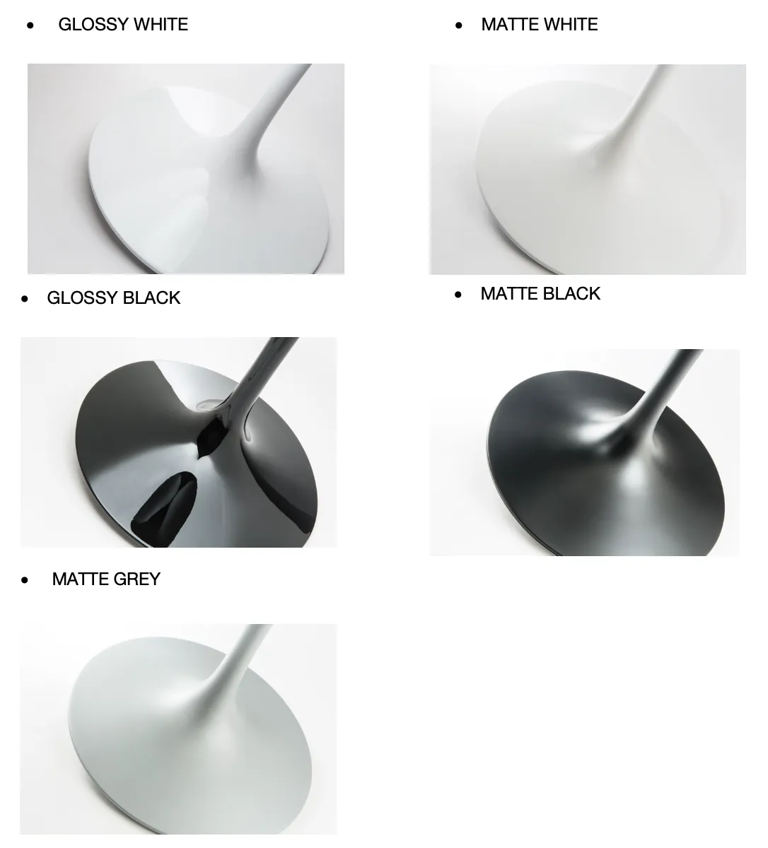 Art. 2002 Tulip Oval Dining Table with marble or ceramic top
