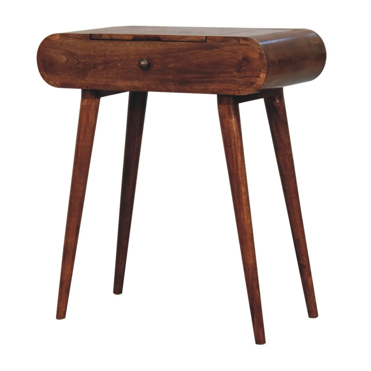 Artisan Furniture Mini Dressing Table With Foldable Mirror - Caramel