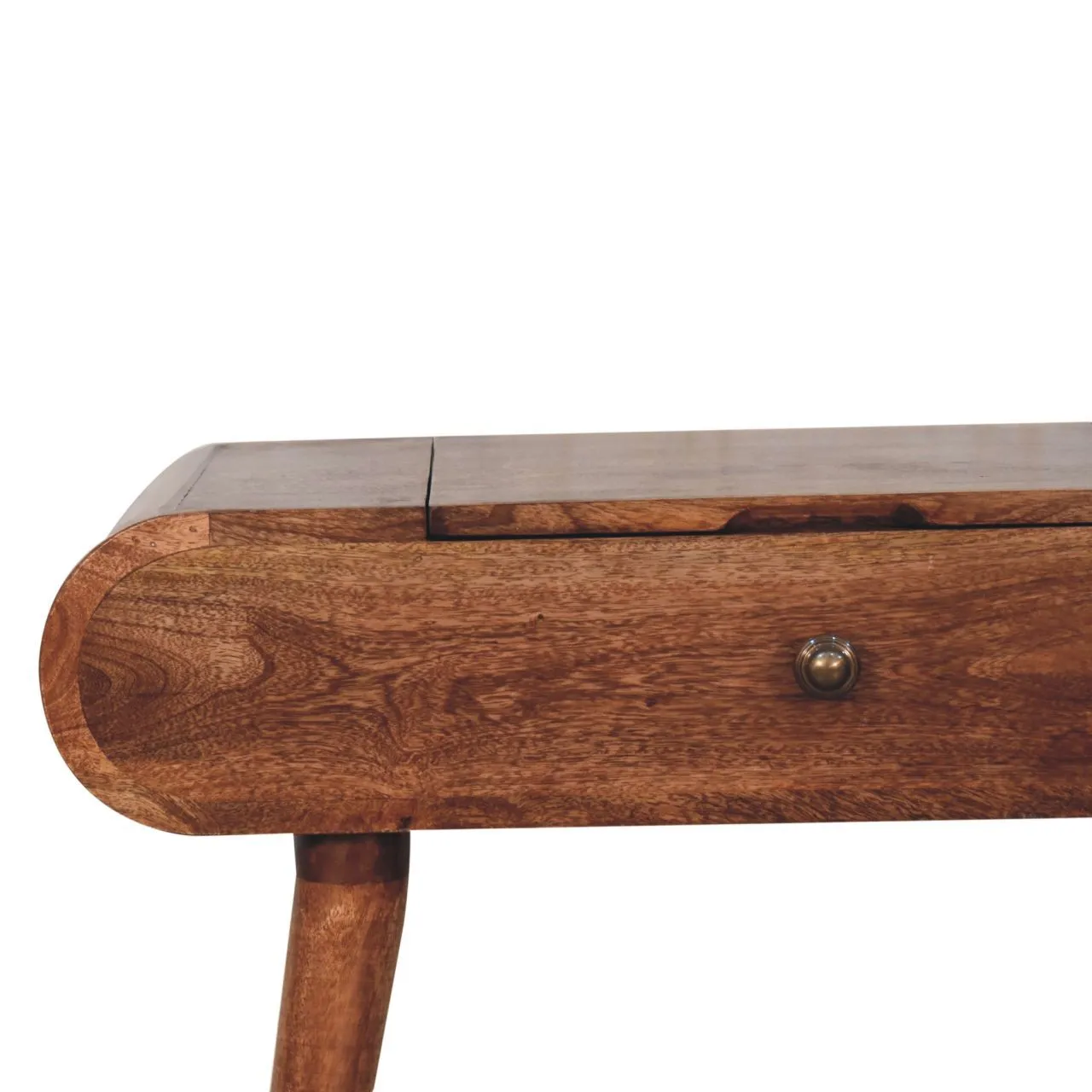 Artisan Furniture Mini Dressing Table With Foldable Mirror - Caramel