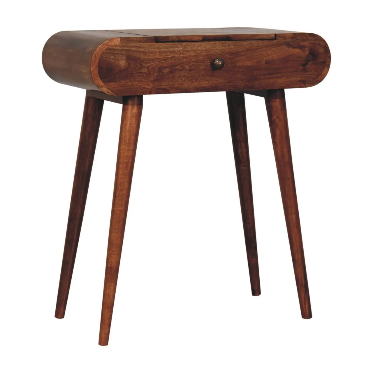 Artisan Furniture Mini Dressing Table With Foldable Mirror - Caramel