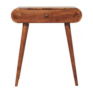 Artisan Furniture Mini Dressing Table With Foldable Mirror - Caramel