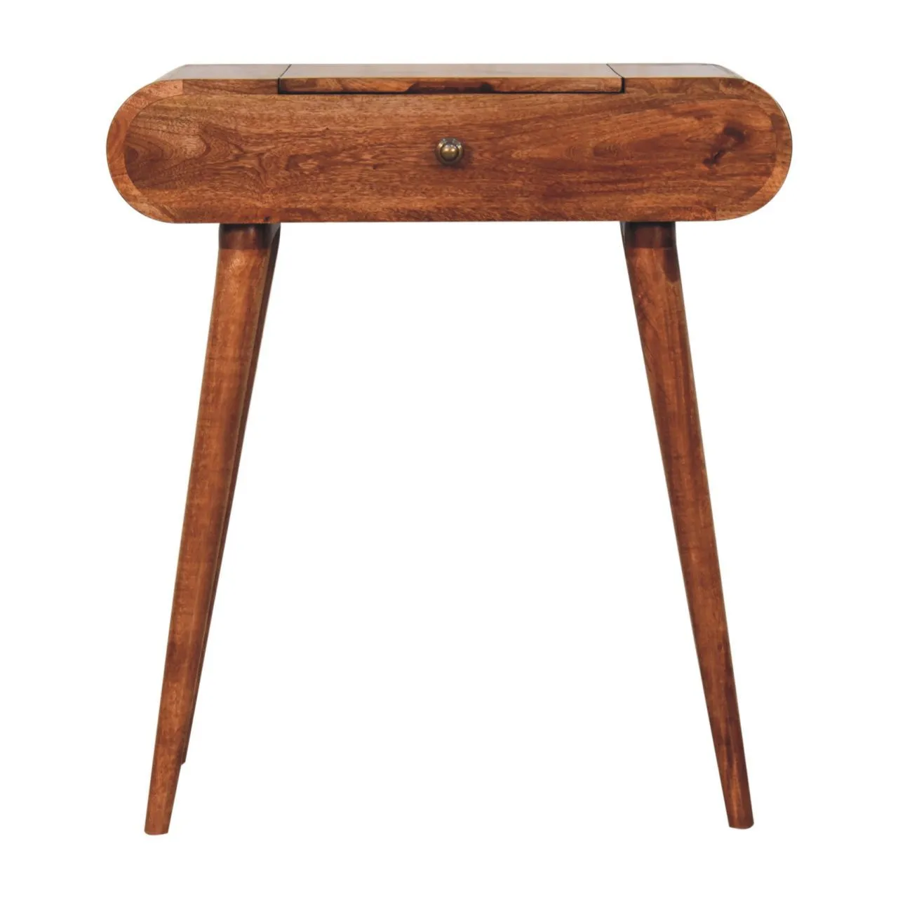 Artisan Furniture Mini Dressing Table With Foldable Mirror - Caramel