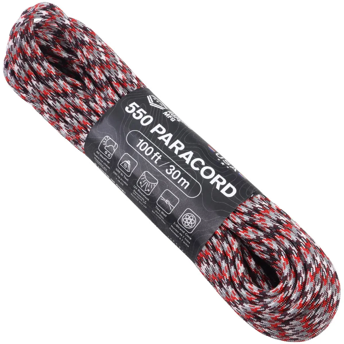 Atwood Rope 100' 7 Strand 550lbs Paracord
