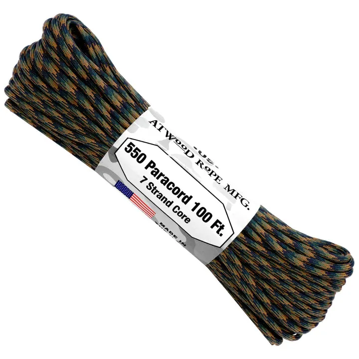 Atwood Rope 100' 7 Strand 550lbs Paracord