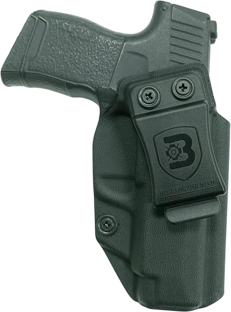 B Bluetac Kydex IWB Holster, Works with Various Optics Sight