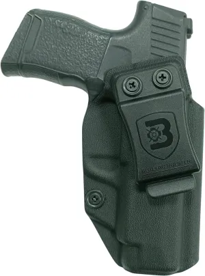 B Bluetac Kydex IWB Holster, Works with Various Optics Sight