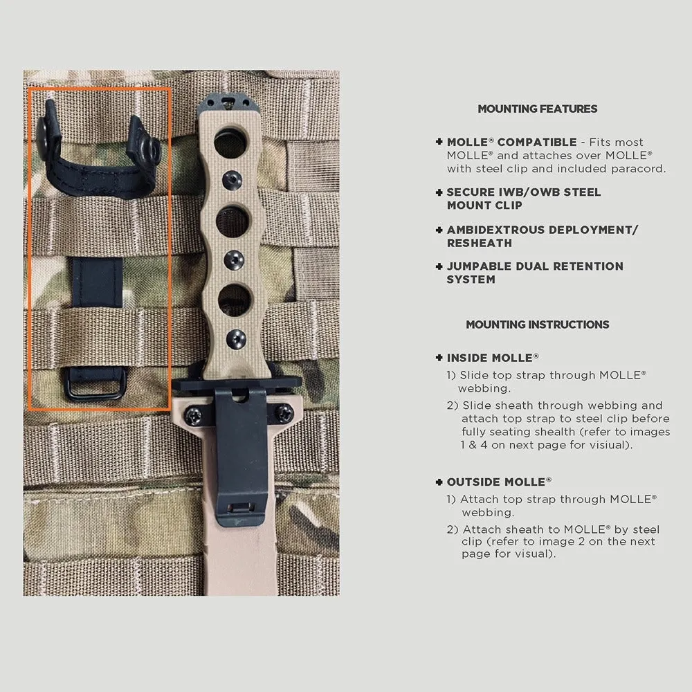 Benchmade 185BK-1 Thompson SOCP Fixed Blade Tan