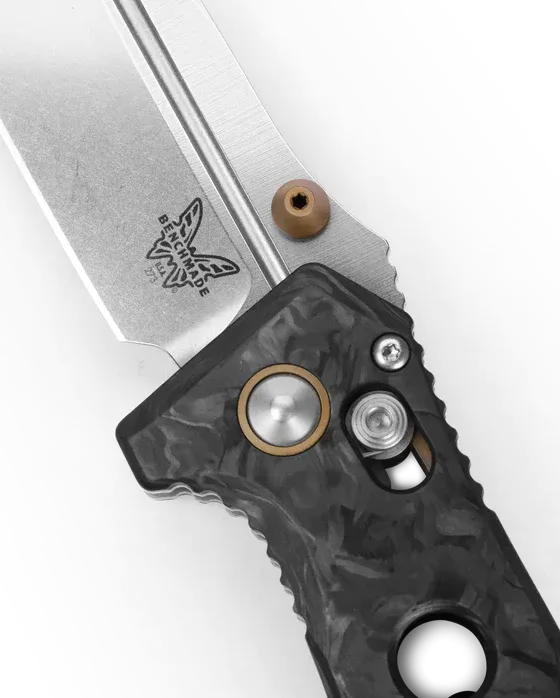 Benchmade 273-03 Mini Adamas Marbled Carbon Fiber 3.25" Drop-Point Folding Pocket Knife