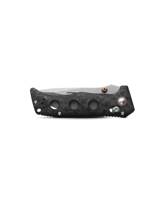 Benchmade 273-03 Mini Adamas Marbled Carbon Fiber 3.25" Drop-Point Folding Pocket Knife