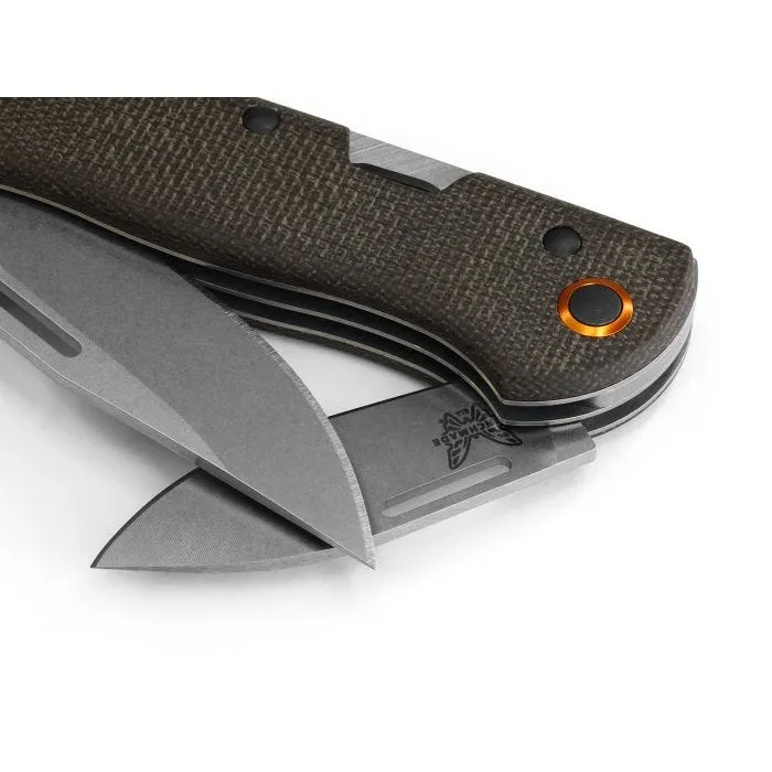 Benchmade 317-1 Weekender CPM-S30V 2.97" 1.97" Blades Micarta Folding Knife