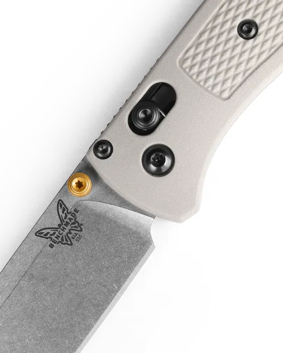Benchmade 535-12 Bugout Tan Grivory 3.235" Plain Folding Knife