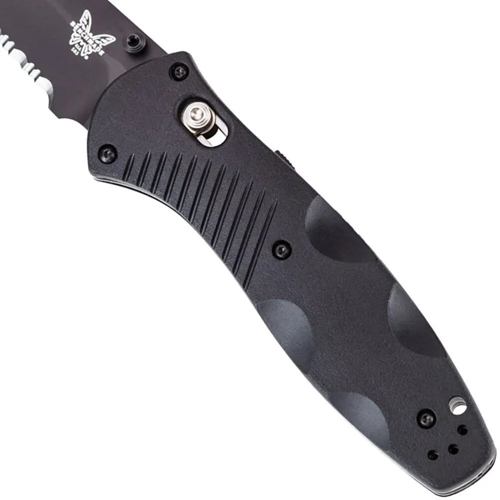 Benchmade 583SBK Barrage 3.60" Serrated Tanto Black Pocket Knife with Benchmade Blue Lube Lubricant for knives 37ml 1.25fl oz (Made in USA)