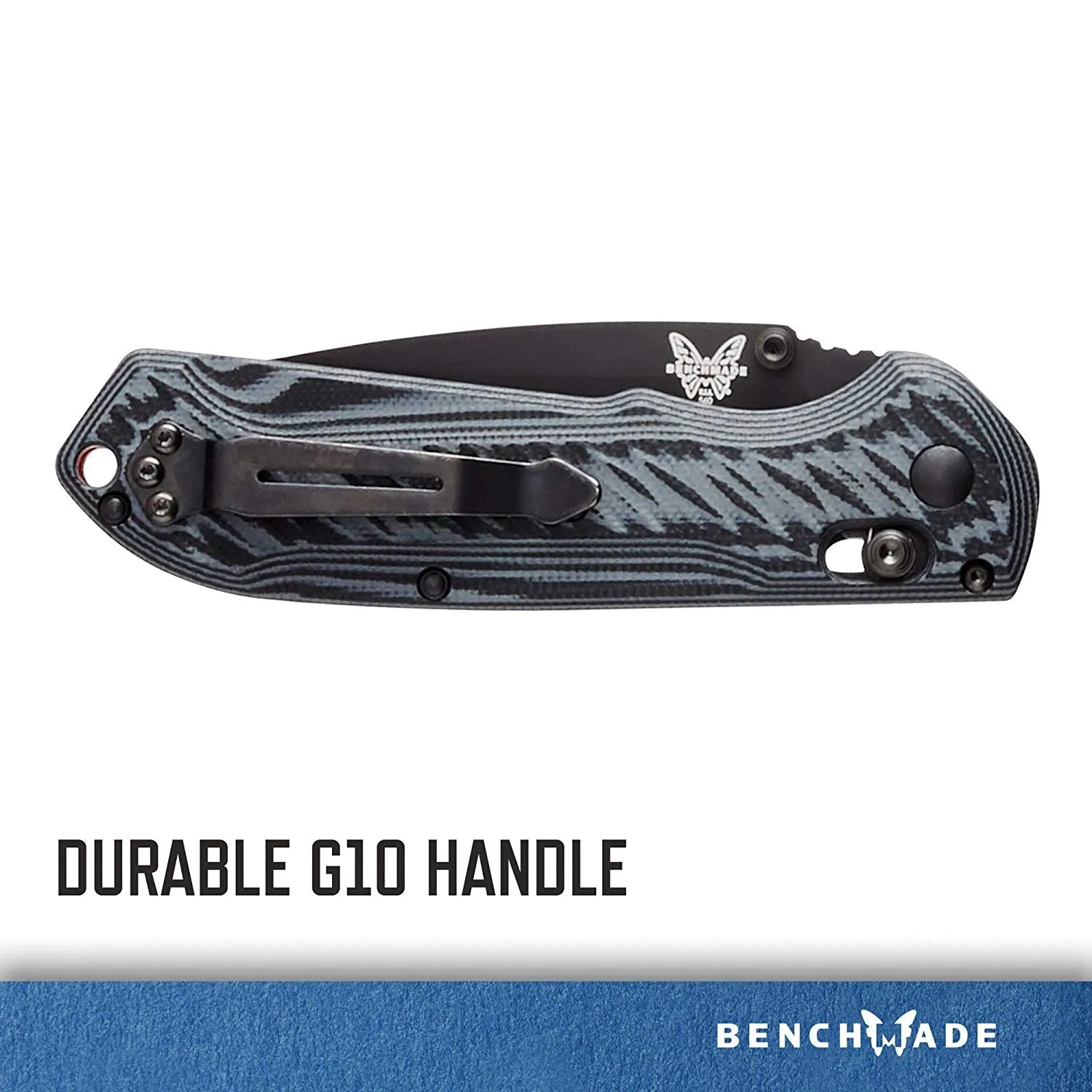 Benchmade - Freek 560-1, EDC Folding Knife, Drop-Point Blade, Manual Open, Axis Locking Mechanism, Made in USA