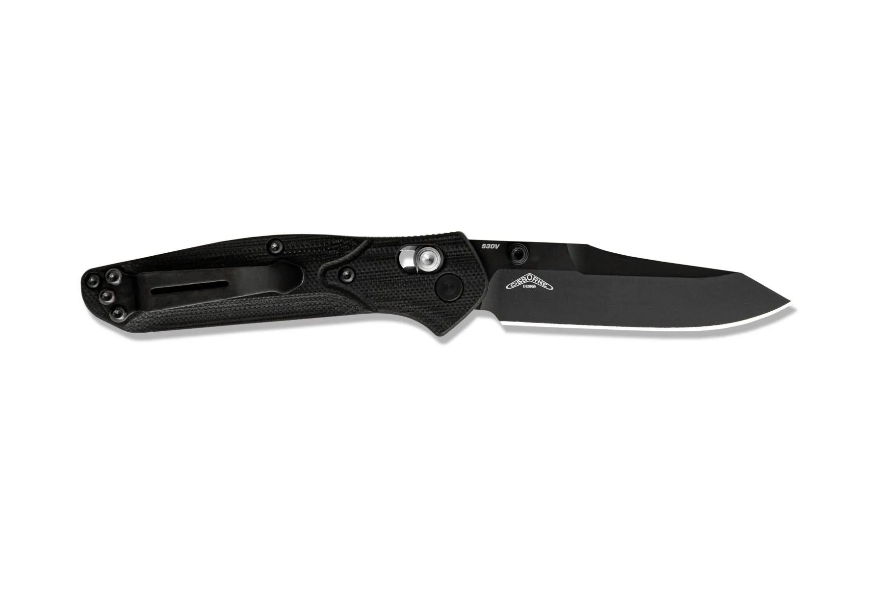 Benchmade Mini Osborne 945BK-1 CPM-S30V (58-60) 2.92" Plain Edge Pocket Knife