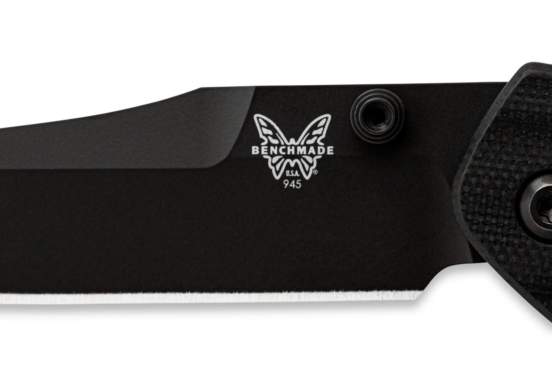 Benchmade Mini Osborne 945BK-1 CPM-S30V (58-60) 2.92" Plain Edge Pocket Knife