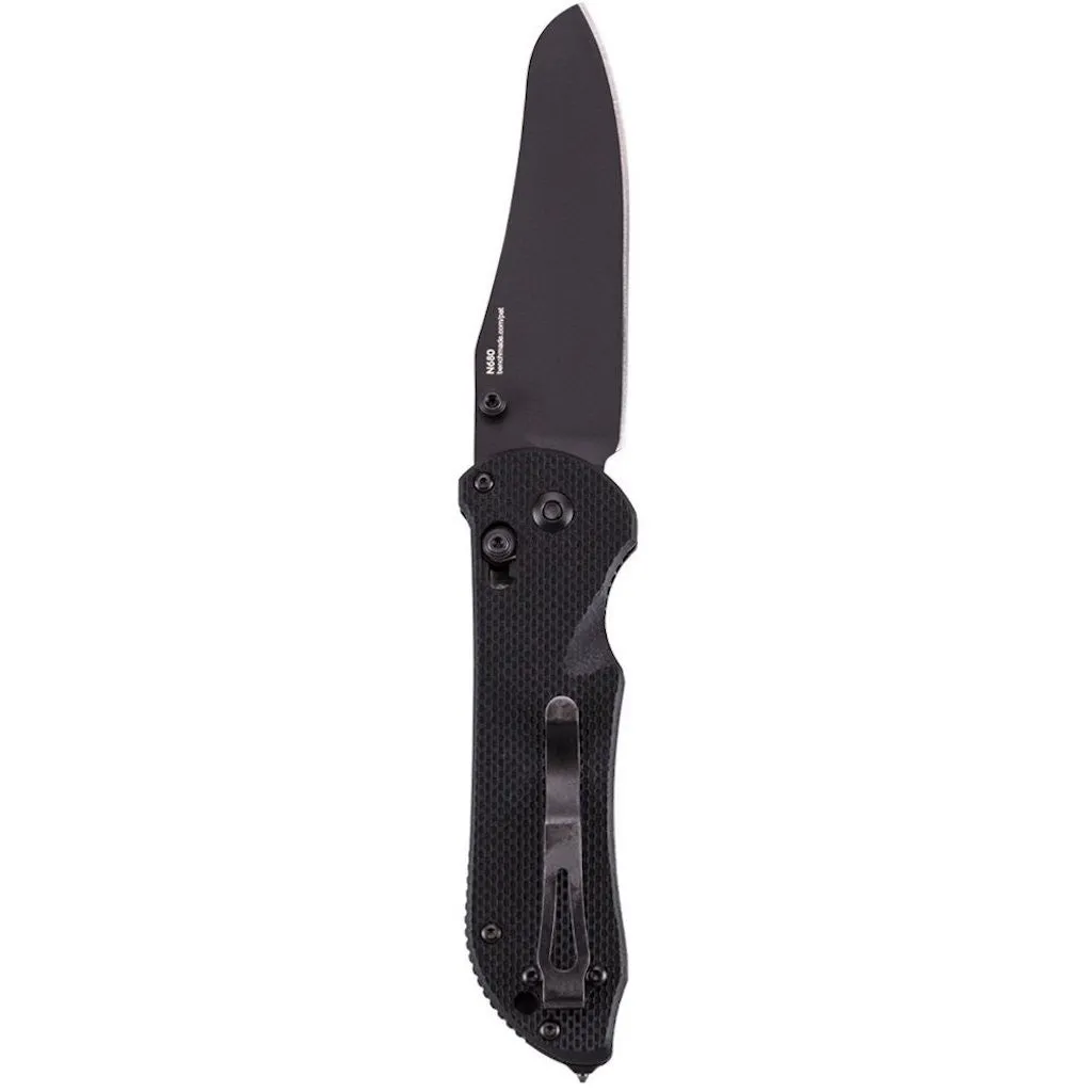 Benchmade - Triage 915BK Knife, Sheepsfoot, Black Handle