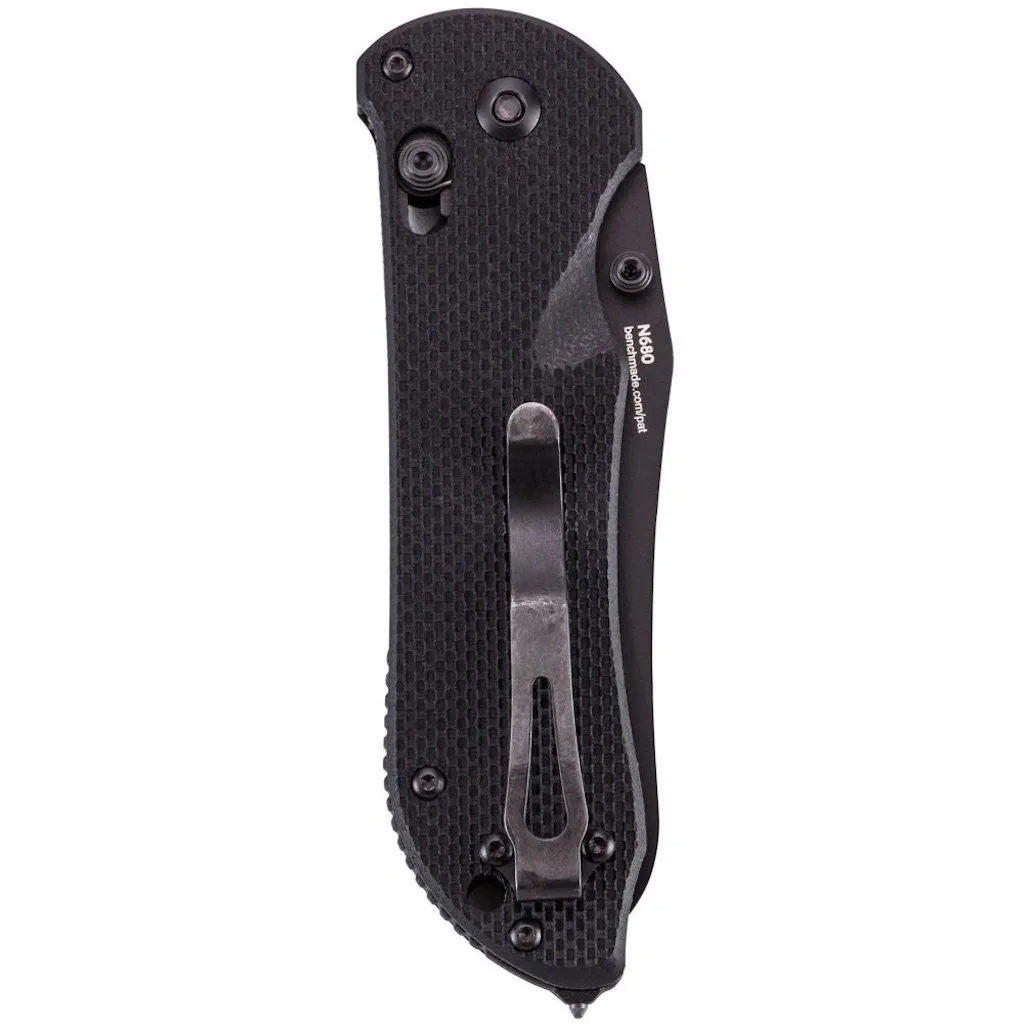 Benchmade - Triage 915BK Knife, Sheepsfoot, Black Handle