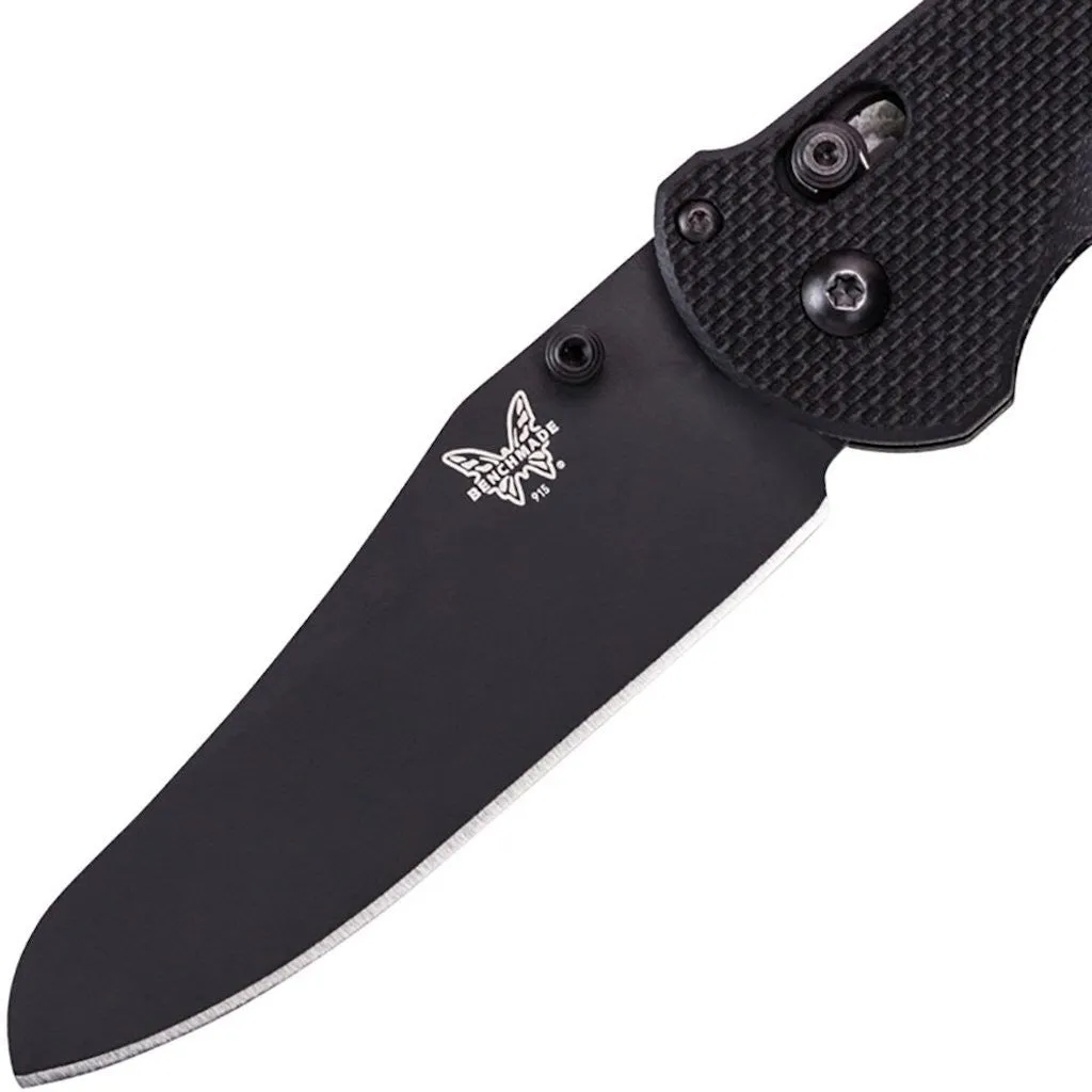 Benchmade - Triage 915BK Knife, Sheepsfoot, Black Handle