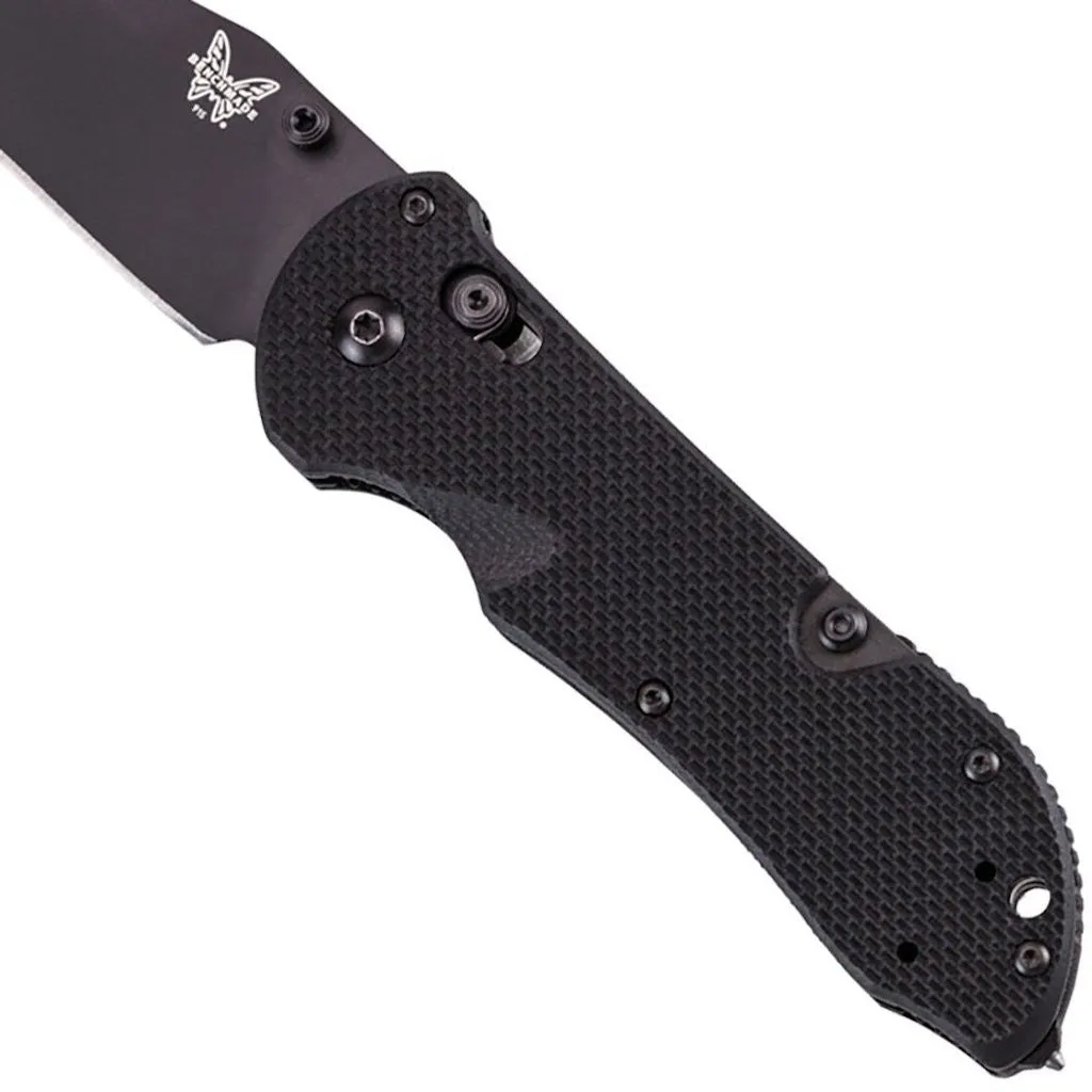 Benchmade - Triage 915BK Knife, Sheepsfoot, Black Handle