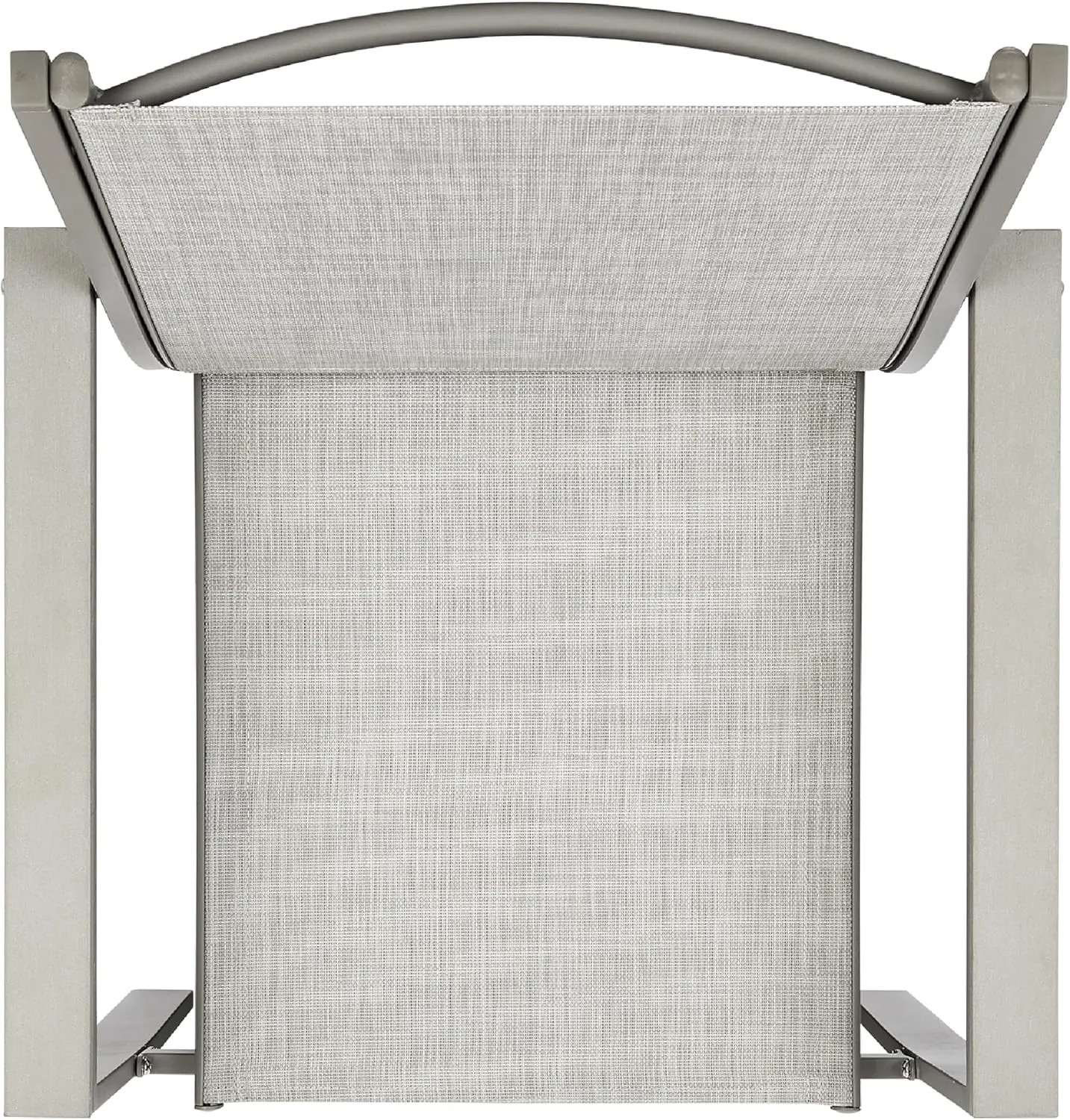 Best Choice Products 4-Piece Outdoor Textilene Patio Conversation Set, Backyard Furniture w/Loveseat, Coffee Table, Steel Frame - Gray/Gray