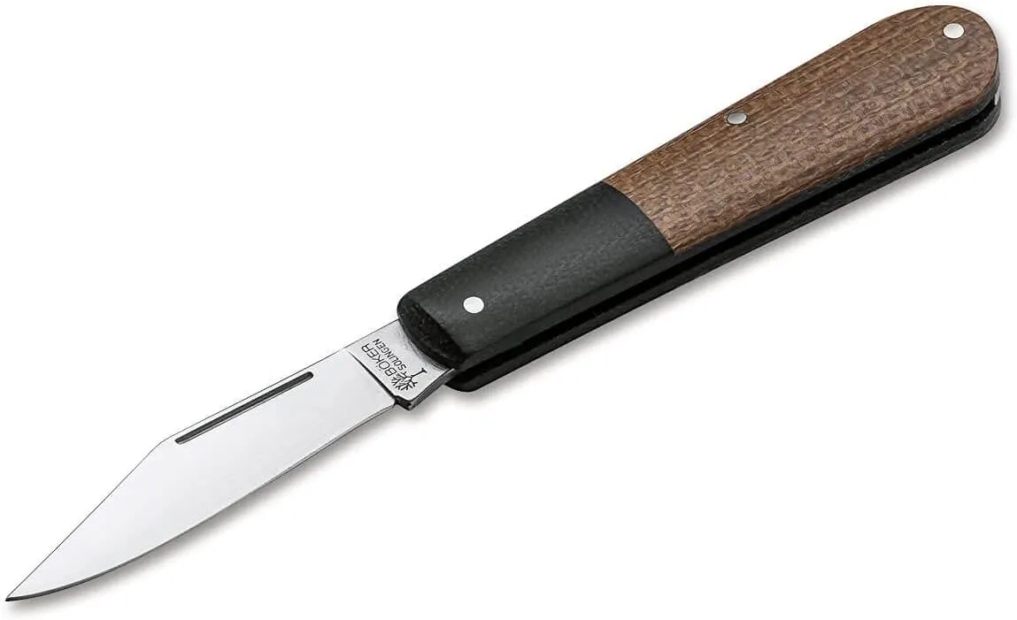 Böker Barlow Integral Burlap Micarta Folding Gentlemen's Pocket Knife, Nail Nick, Traditional Folder
