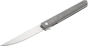 Böker Plus Kwaiken Air Mini Titan - flipper pocket knife with titanium handle scales - folding knife with VG-10 blade - small knife with clip